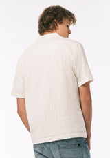 Buffalo David Bitton Soriel Men’s Short Sleeve Shirt COLOR Milk 