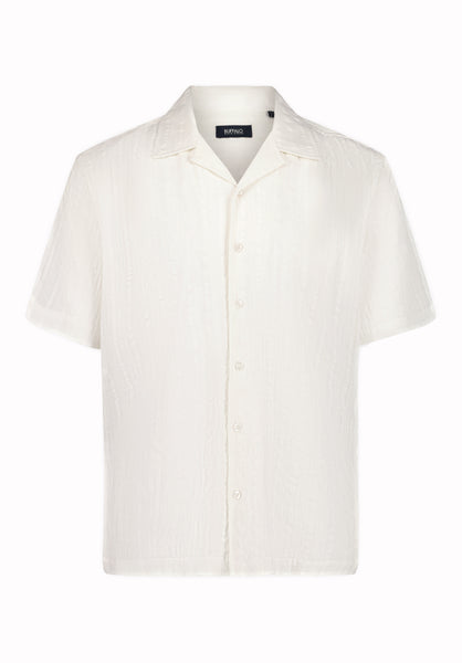 Buffalo David Bitton Soriel Men’s Short Sleeve Shirt COLOR Milk 