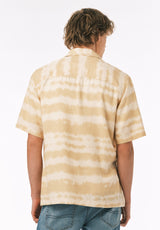 Buffalo David Bitton Sandro Men’s Printed Short Sleeve Camp Shirt COLOR Boulder 