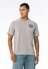 Tarma Men’s Graphic T-Shirt with Après Ski Print, Heather Grey - BM24820
