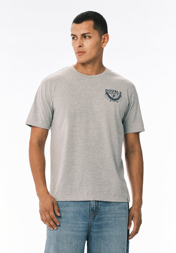 Tarma T-shirt Graphique pour Homme avec Imprimé Après Ski, Gris Chiné - BM24820