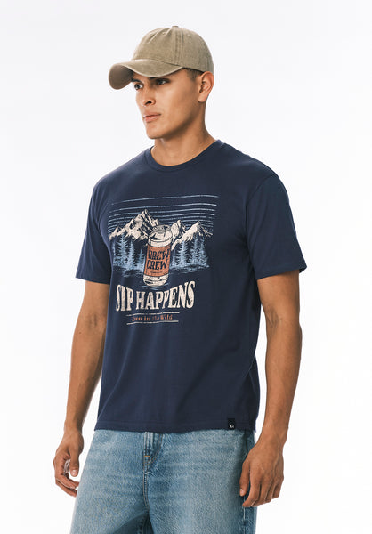 Tappens T-shirt Graphique pour Homme avec Imprimé Sip Happens, Baleine - BM24821