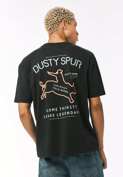 Buffalo David Bitton Tovax Men’s Western Graphic Tee COLOR Black 