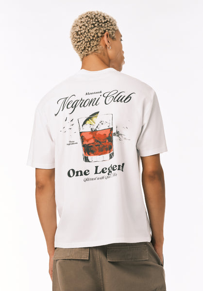 Buffalo David Bitton Tizak Men’s Negroni Club Graphic Tee COLOR White 