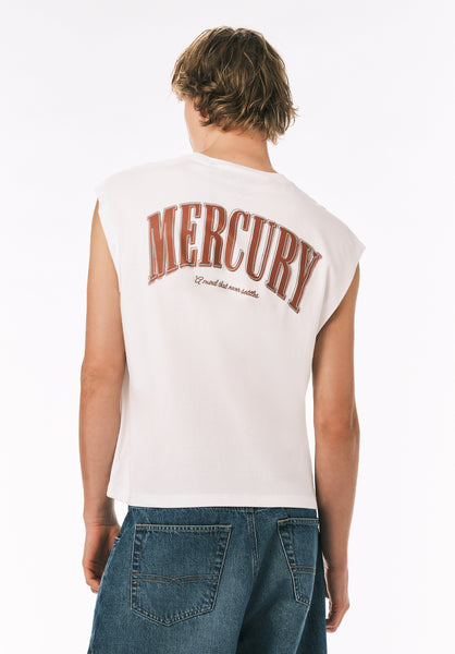 Buffalo David Bitton Kurt Men’s Cropped Graphic Tank COLOR White 