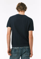 Buffalo David Bitton Wipped Men’s Short Sleeve Sweater Tee COLOR Whale 