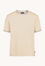 Buffalo David Bitton Kiro Men's Textured Short Sleeve Tee, Milk 