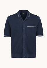 Buffalo David Bitton Wilra Men's Textured Short Sleeve Sweater Shirt, Whale 