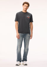 Buffalo David Bitton Tiver Men's Vintage Buffalo Graphic Tee, Black 