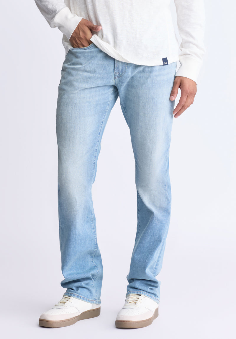 Buffalo David Bitton Relaxed Boot Game Men's Vintage Feel Jeans color INDIGO