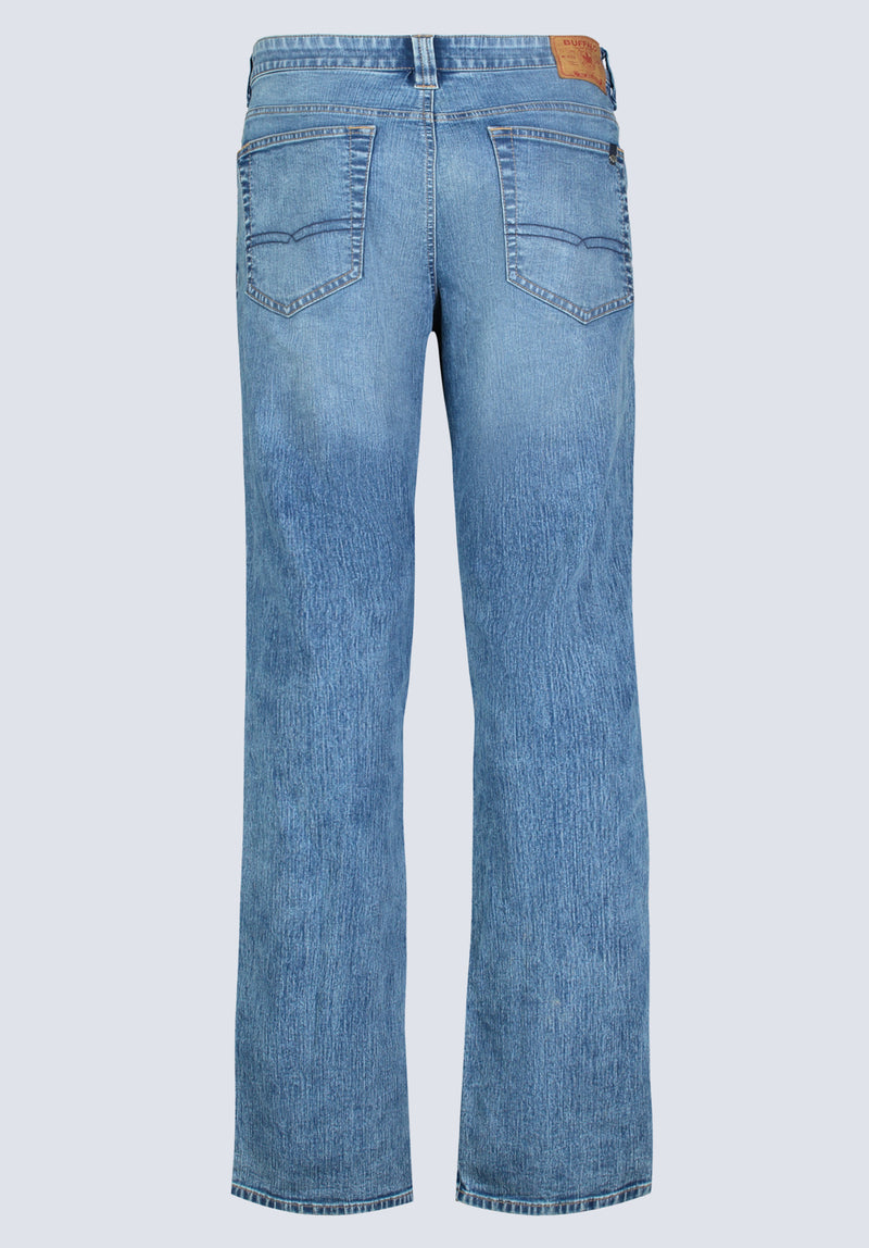 Jean droite pour homme Straight Six, indigo contrastant - BM26028