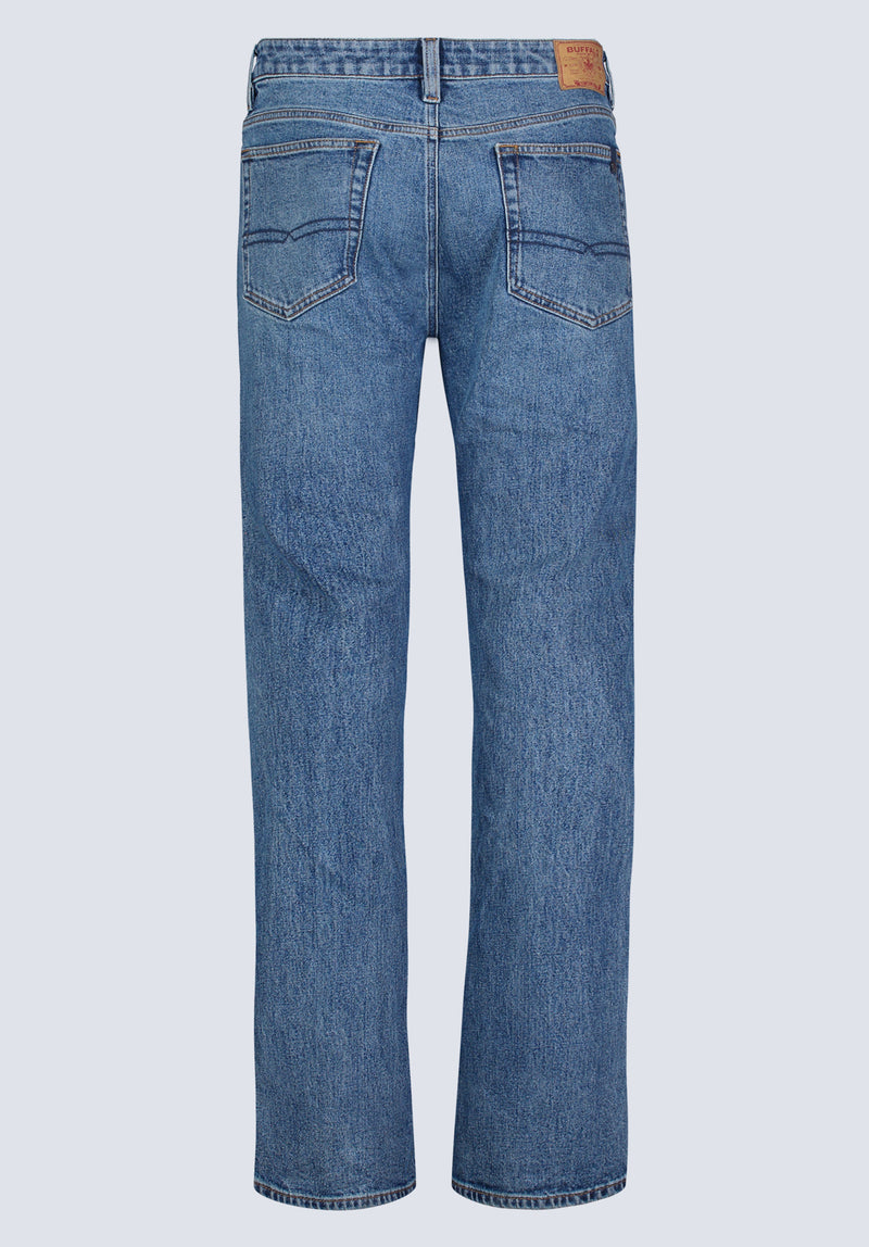 Buffalo Jeans Men s Slim Bootcut King Jeans Creased And Sanded Indigo Size 34