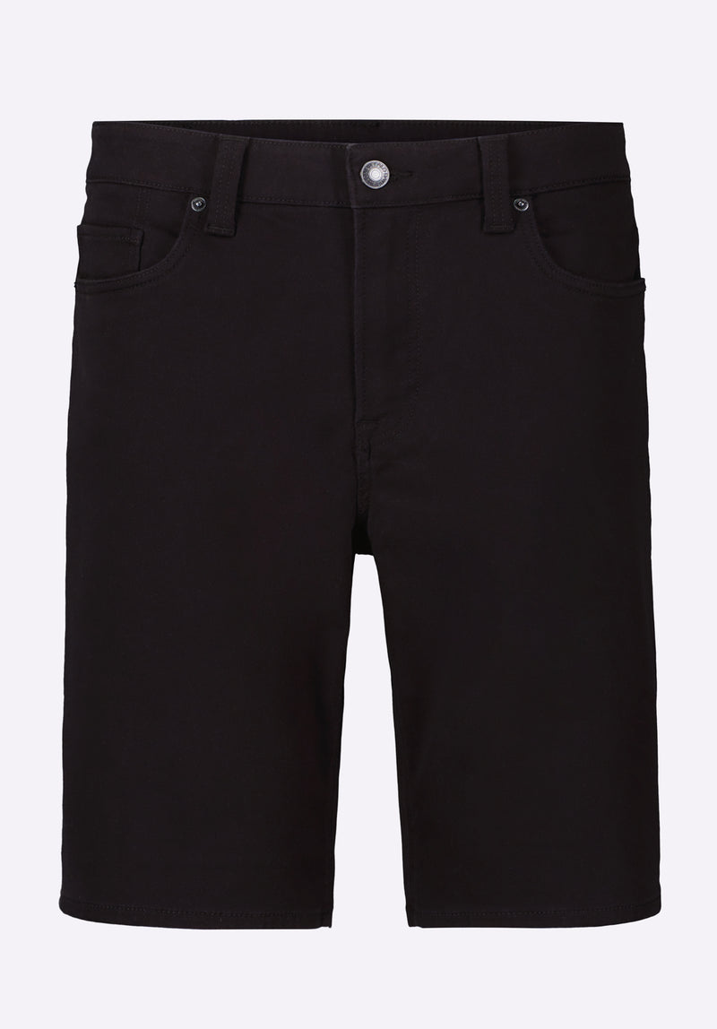 Buffalo David Bitton Relaxed Straight Dean Men's Freedom Flex Shorts color BLACK