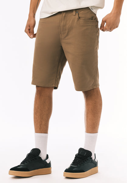 Relaxed Straight Dean Men's Freedom Flex Shorts, Dark Beige - BM26067