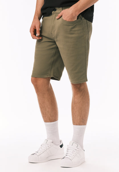 Relaxed Straight Dean Men's Freedom Flex Shorts, Olive - BM26067