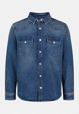 Shane Men's Denim Shirt color INDIGO