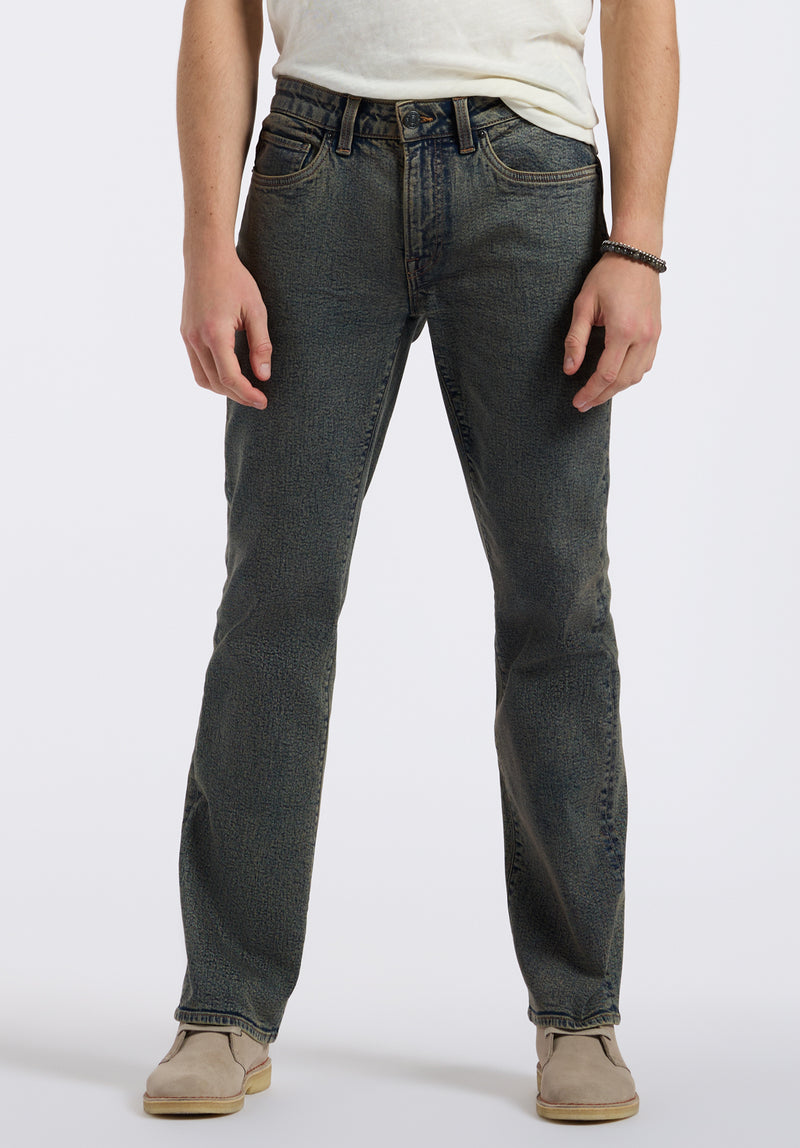 Buffalo David Bitton Relaxed Straight Driven Men's Jeans color INDIGO
