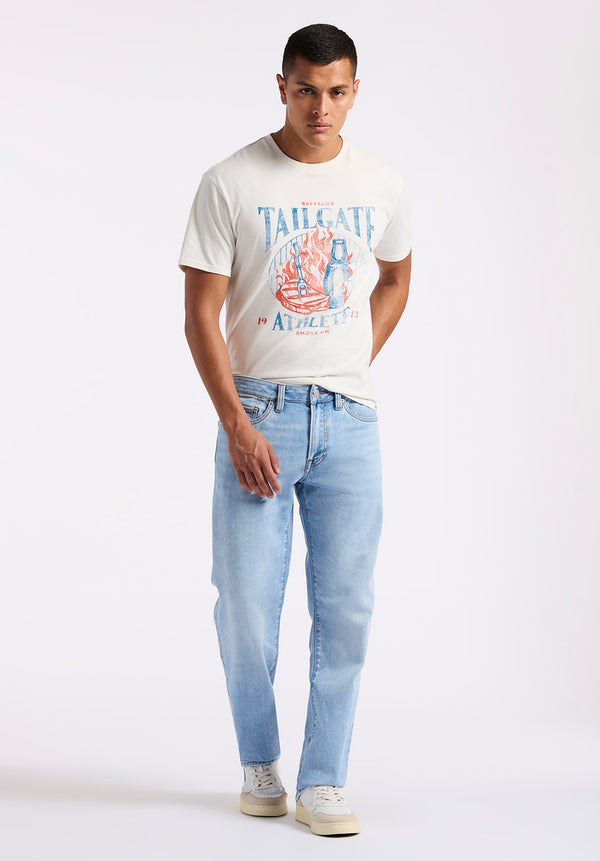 Relaxed Straight Driven Men's Jeans, Light Blue – Buffalo Jeans CA