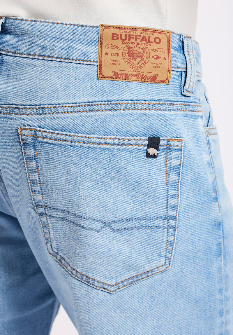 Buffalo David Bitton Relaxed Straight Driven Men's Jeans color INDIGO