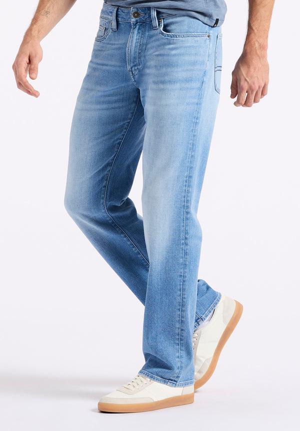 Buffalo David Bitton Relaxed Straight Driven Men's Jeans color INDIGO