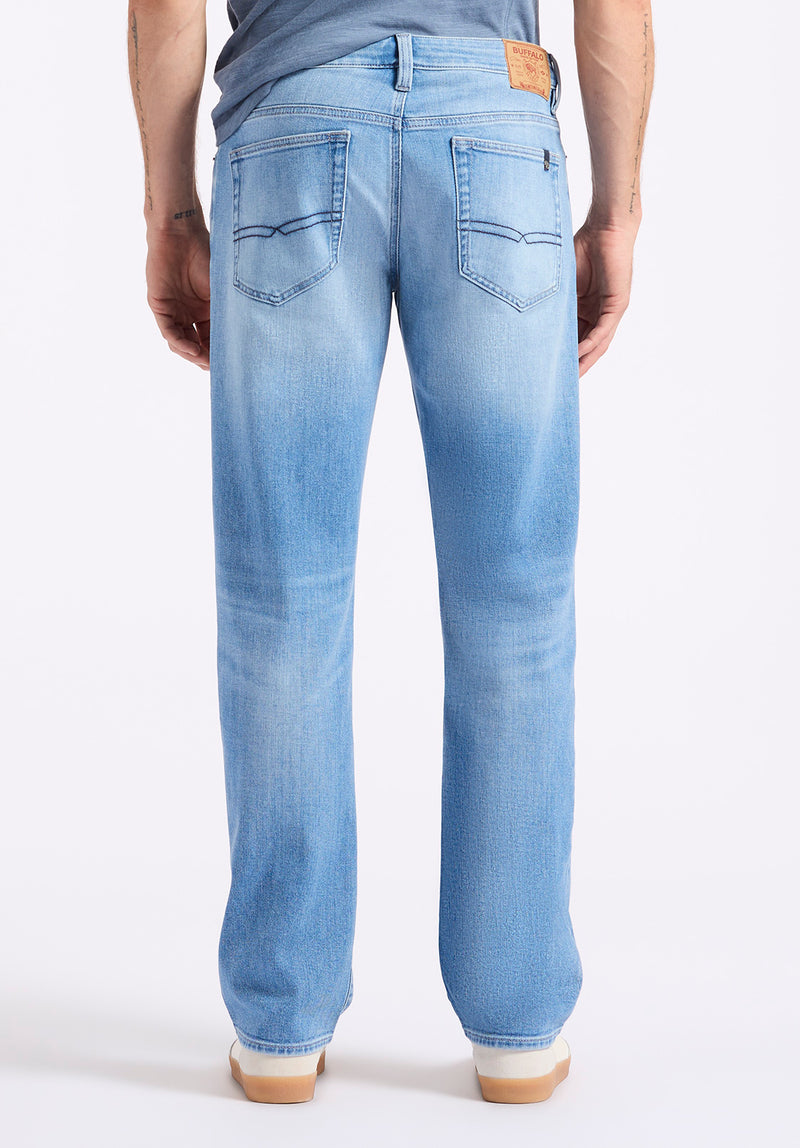 Buffalo David Bitton Relaxed Straight Driven Men's Jeans color INDIGO