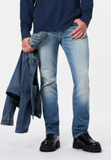 Straight Six Men's Jeans color INDIGO