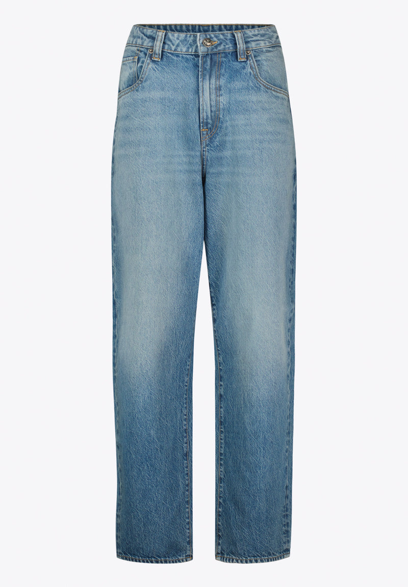 Jean Coupe Très Ample Mikey pour Homme, Bleu Sablé  - BM26120