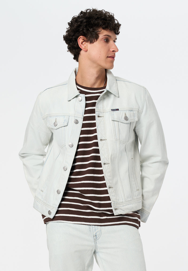 Joe Men's Denim Jacket, Bleached And Contrasted – Buffalo Jeans CA