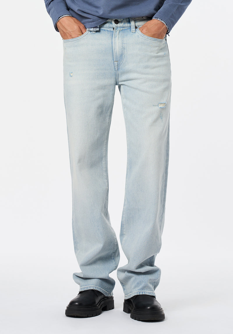 Jean coupe confort Ruffer pour homme, Indigo blanchi - BM26137