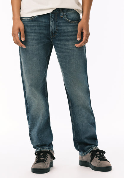 Buffalo David Bitton Relaxed Straight Driven Men’s Jeans Veined and Worked 