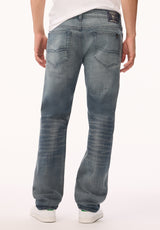 Buffalo David Bitton Relaxed Stright Driven Men's Jeans, Crinkled And Torn 