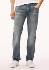 Buffalo David Bitton Relaxed Stright Driven Men's Jeans, Crinkled And Torn 