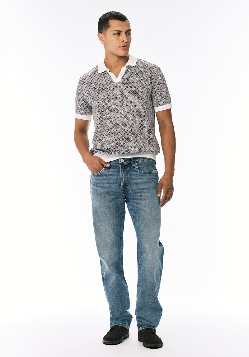 Driven Jean Coupe Droite Décontractée pour Homme, Bleu - BM26155