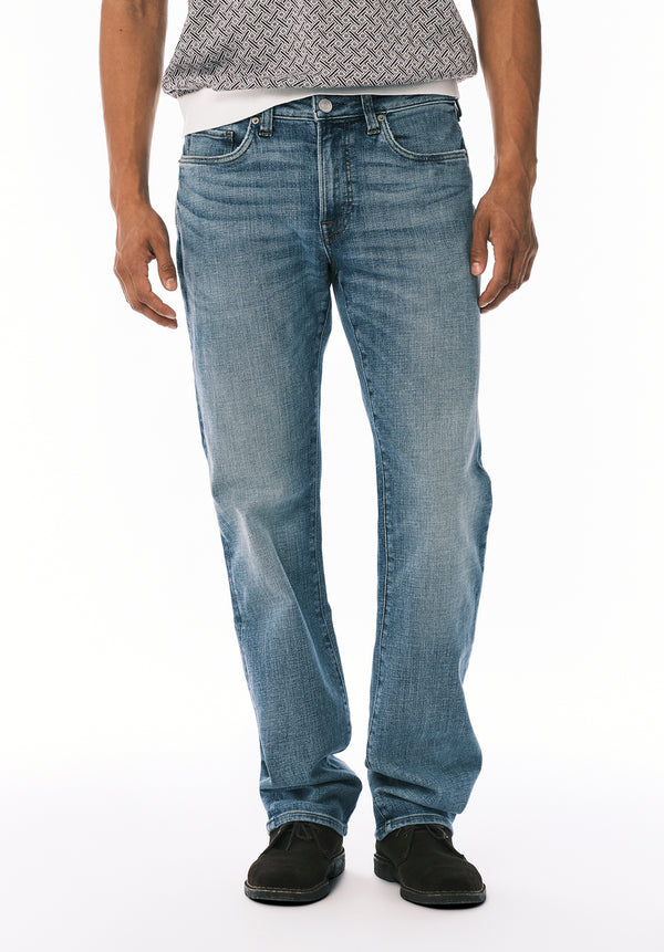 Driven Jean Coupe Droite Décontractée pour Homme, Bleu - BM26155