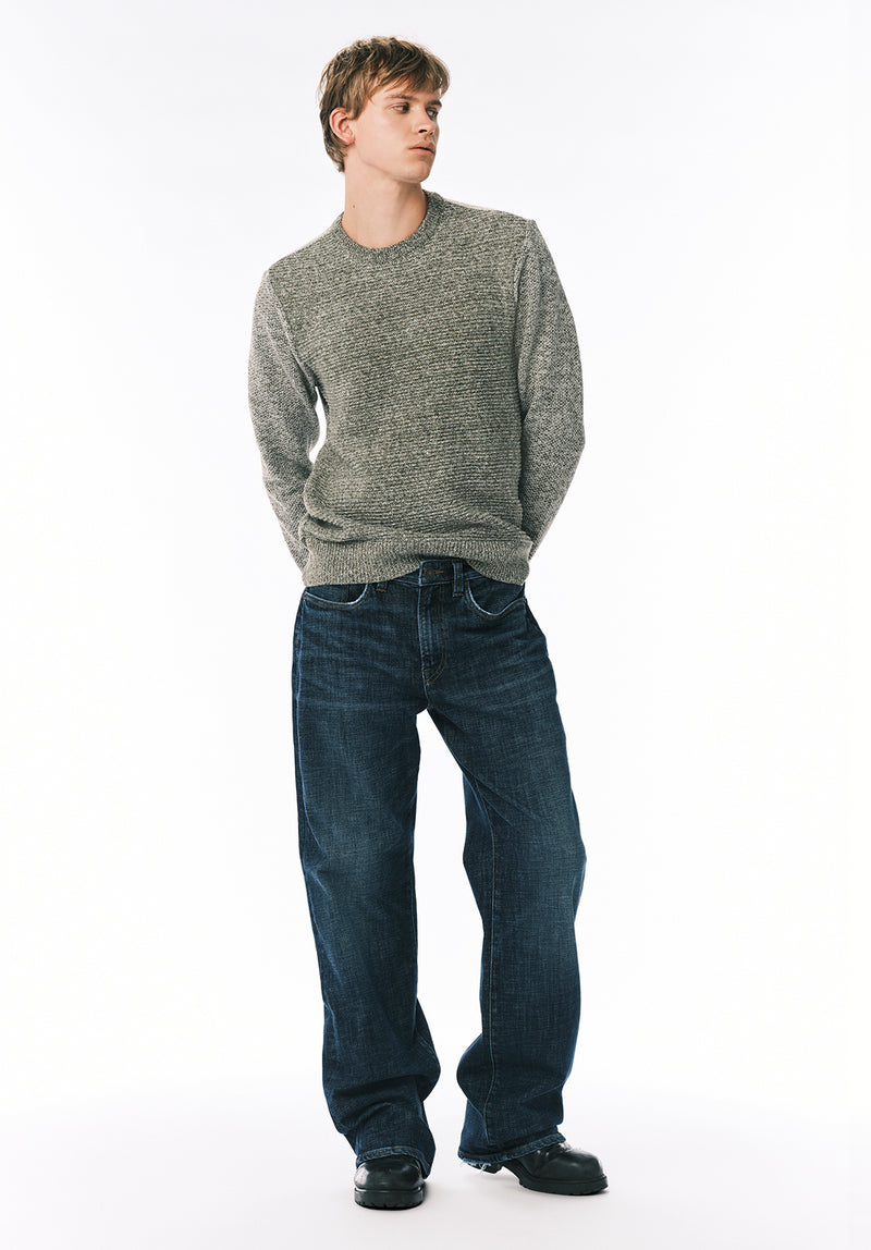 Matt Jean Coupe Large pour Homme, Indigo Usé et Délavé - BM26157