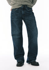 Matt Jean Coupe Large pour Homme, Indigo Usé et Délavé - BM26157