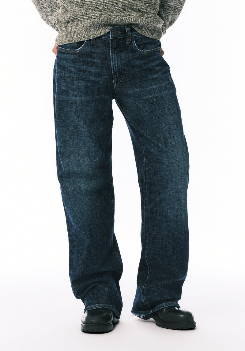 Matt Jean Coupe Large pour Homme, Indigo Usé et Délavé - BM26157