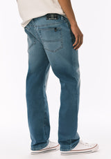 Buffalo David Bitton Straight Six Men's Freedom Flex Jeans Sanded Wash 