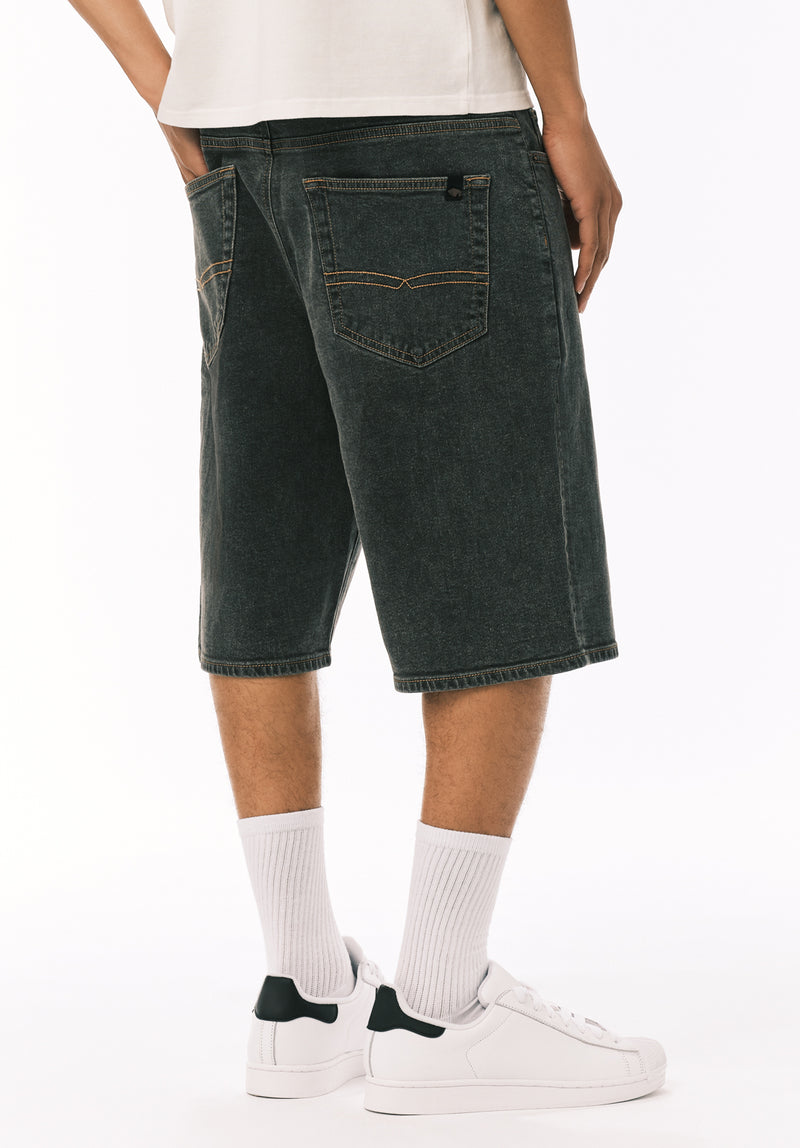 Mick Men's Wide Leg Denim Short, Faded Black – Buffalo Jeans CA