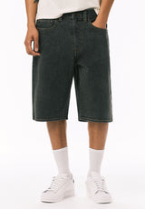 Buffalo David Bitton Mick Men's Wide Leg Denim Short COLOR Faded Black 