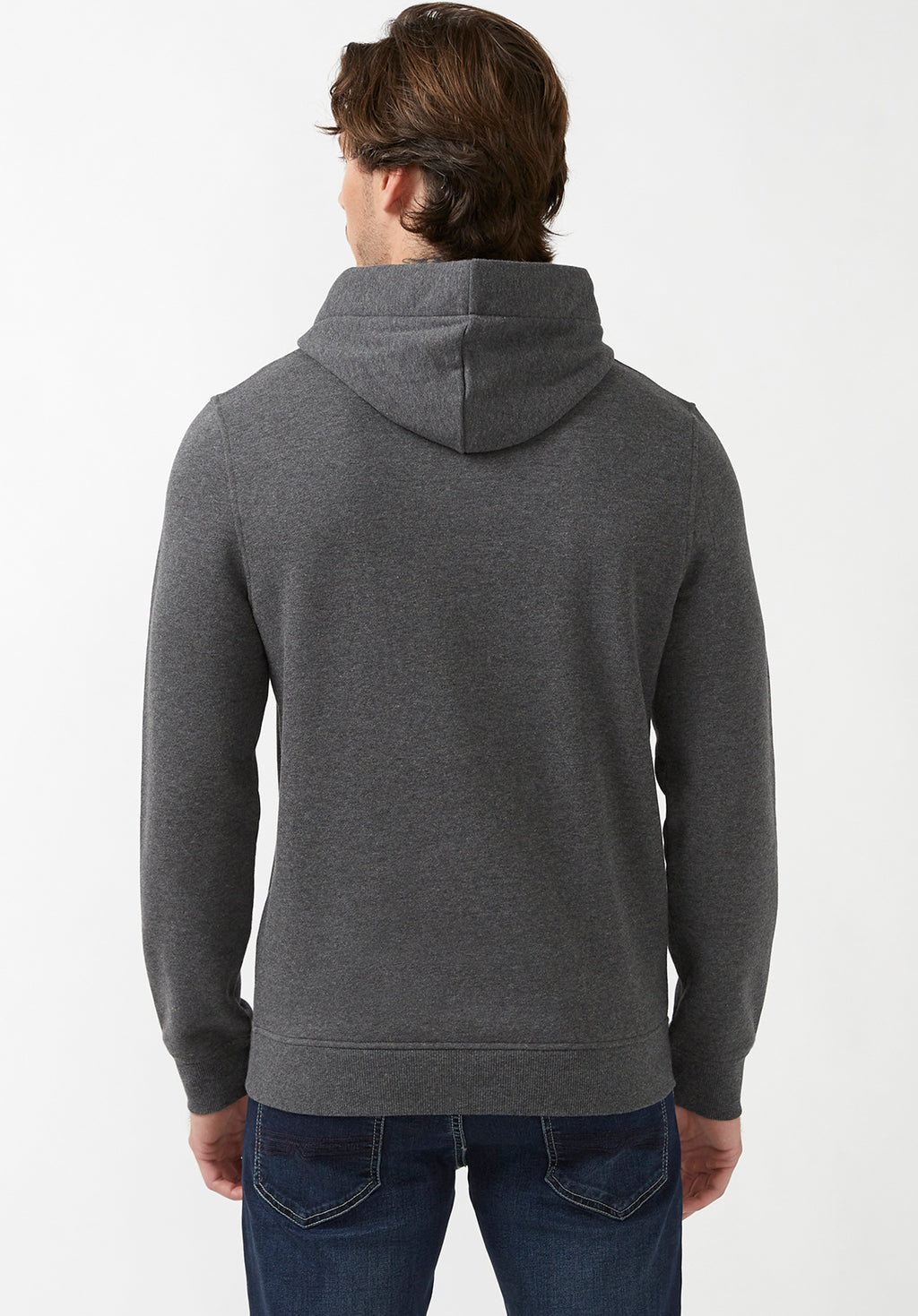 Fadol Men's Embossed Fleecy Hoodie in Heather Grey – Buffalo Jeans CA