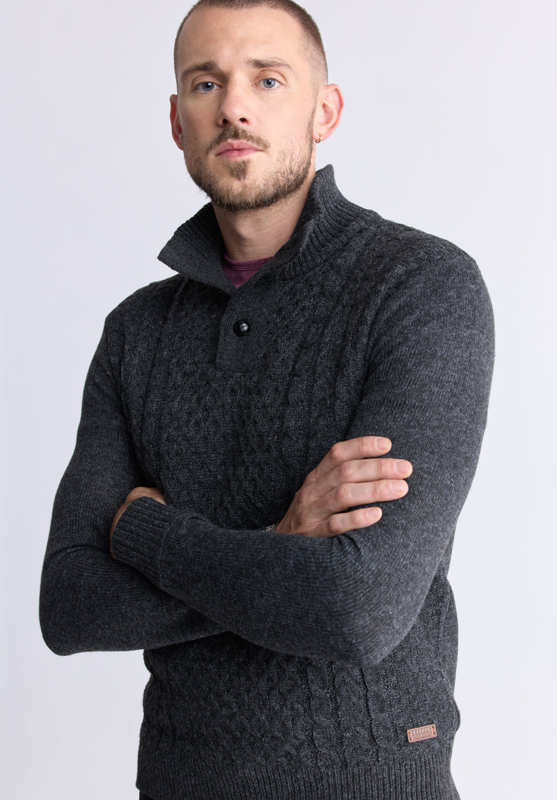 Watcher Dark Heather Grey Men's Sweater – Buffalo Jeans CA
