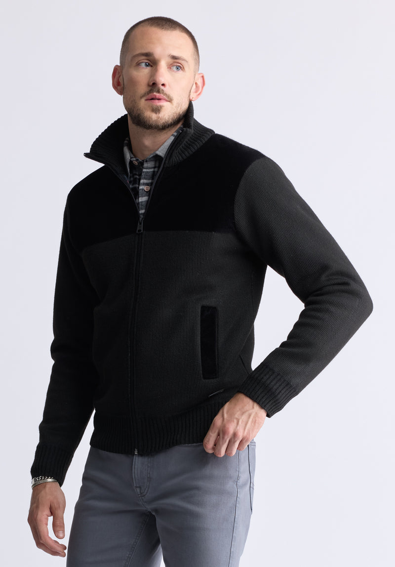 High collar zip up jacket shop
