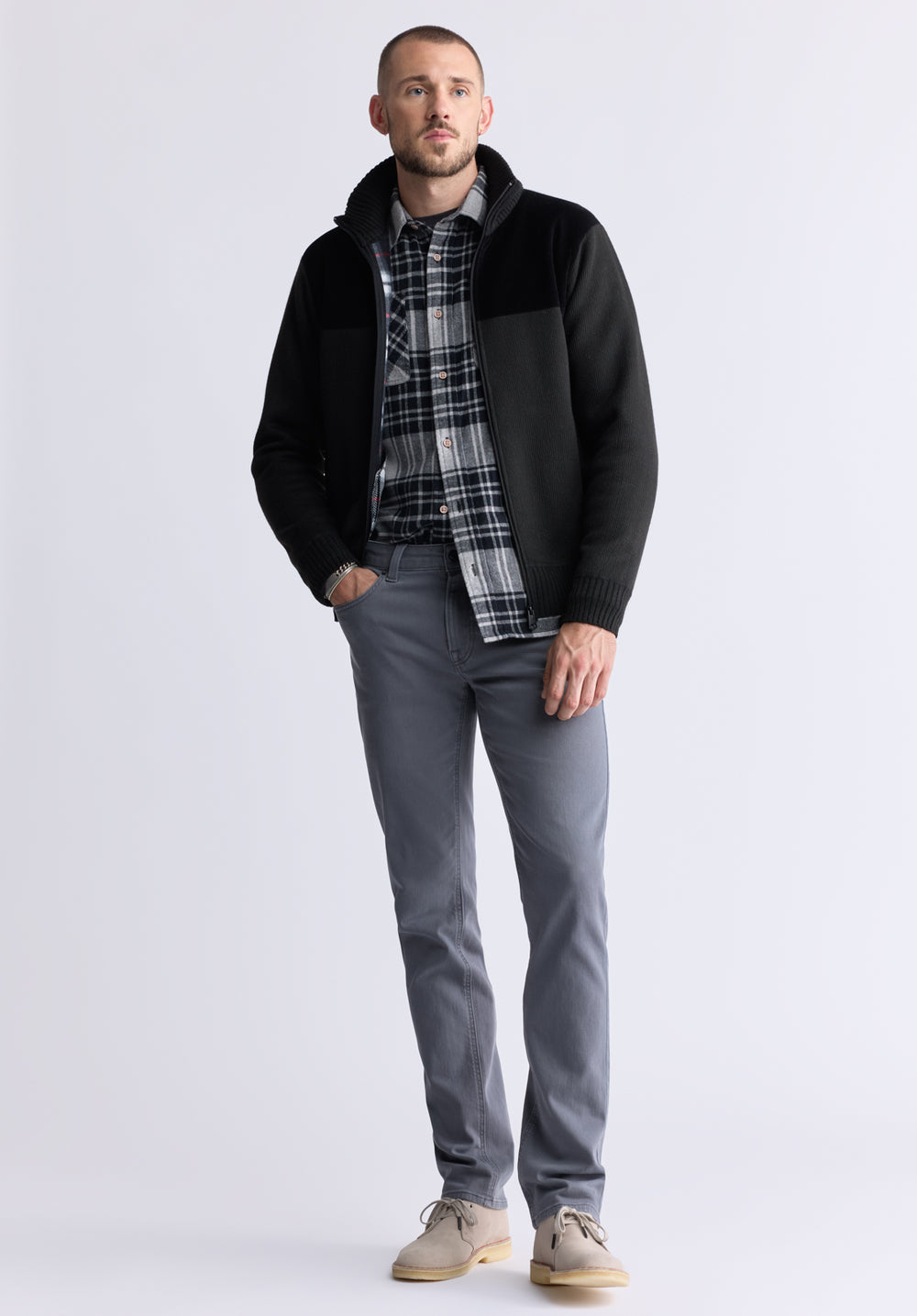 Whatchman Black Men's Sweater – Buffalo Jeans CA