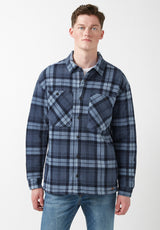 Buffalo David Bitton Sandis Mirage Plaid Fleece Shirt Jacket - BPM14426  