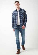 Buffalo David Bitton Sandis Mirage Plaid Fleece Shirt Jacket - BPM14426 Color MIRAGE PLAID