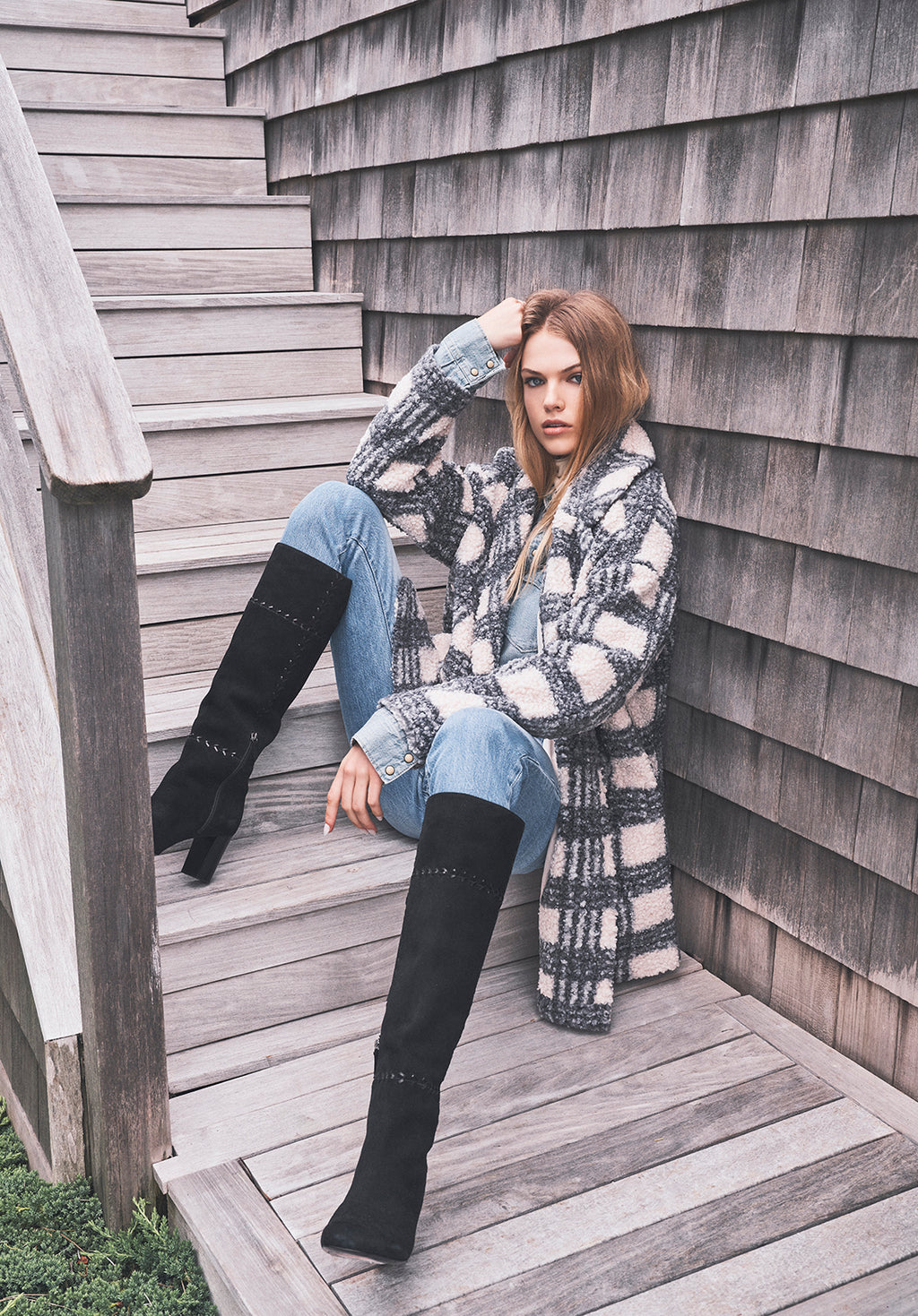 Plaid car coat clearance womens