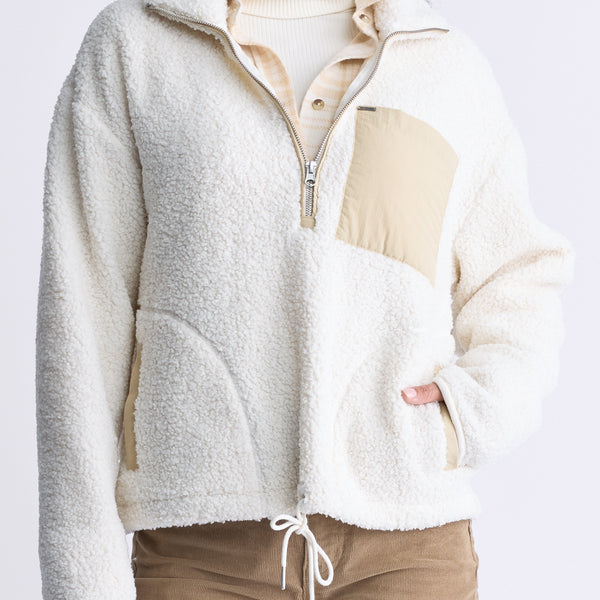 White sherpa sweatshirt hotsell