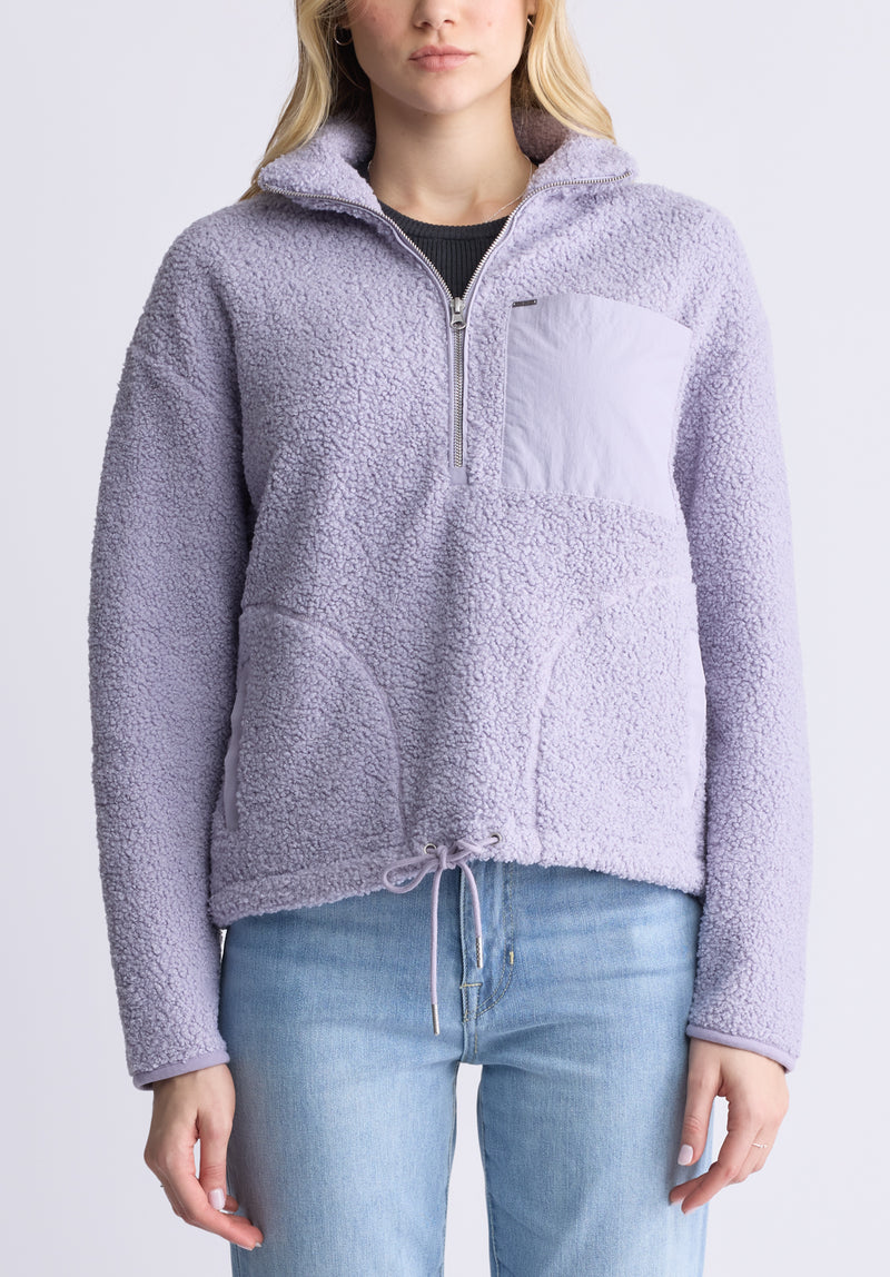 Purple sherpa jacket hotsell