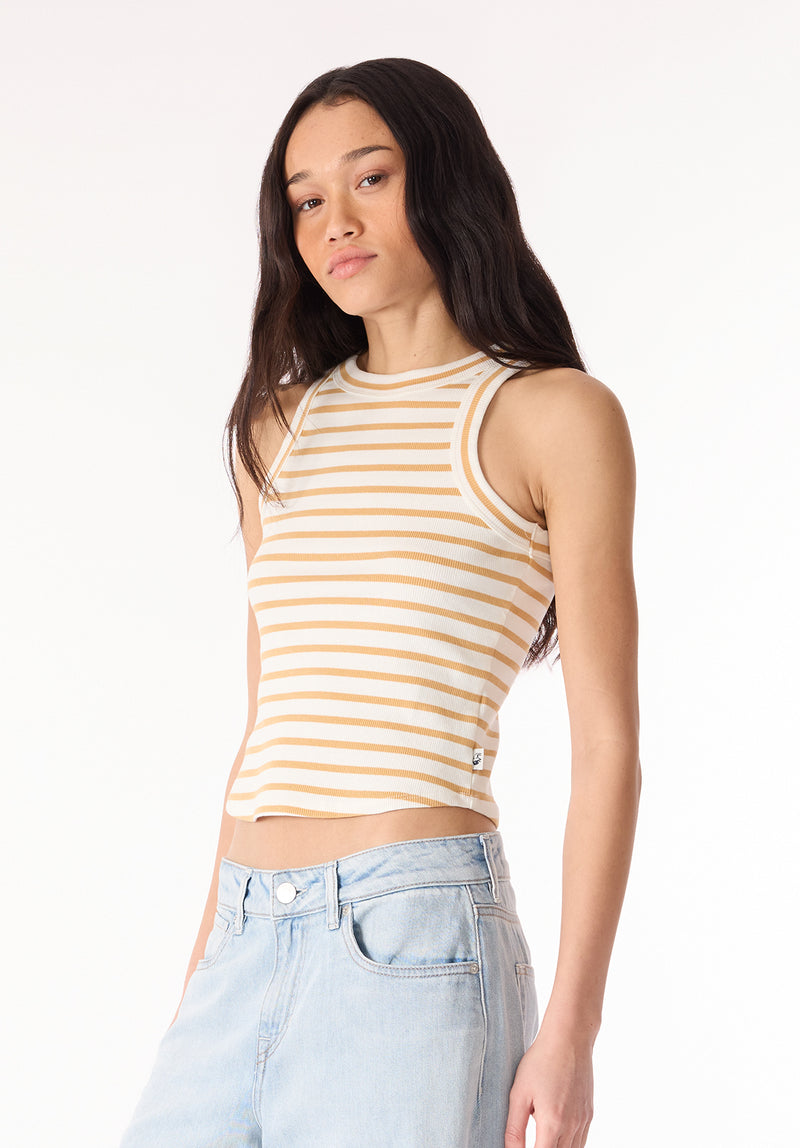 Regine Women's Ribbed Striped Tank Top, Doe – Buffalo Jeans CA